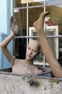 mannekin and leg